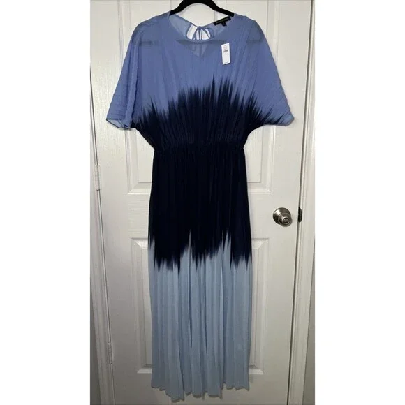 sachin and babi light blue dress Flower bouquets-print chiffon dress in Multicolor for Women main image 0